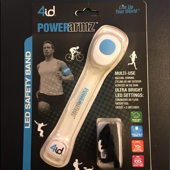 4id PowerArmz Light Up Armband - Blue. - Picture 1 of 2